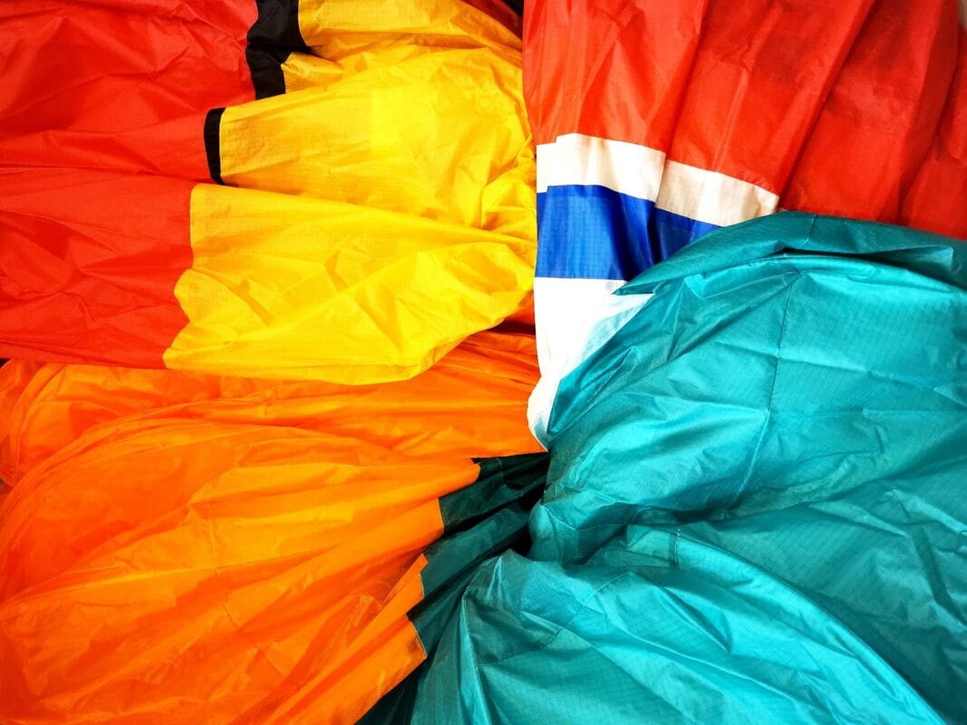 Gleitschirmtuch bunt