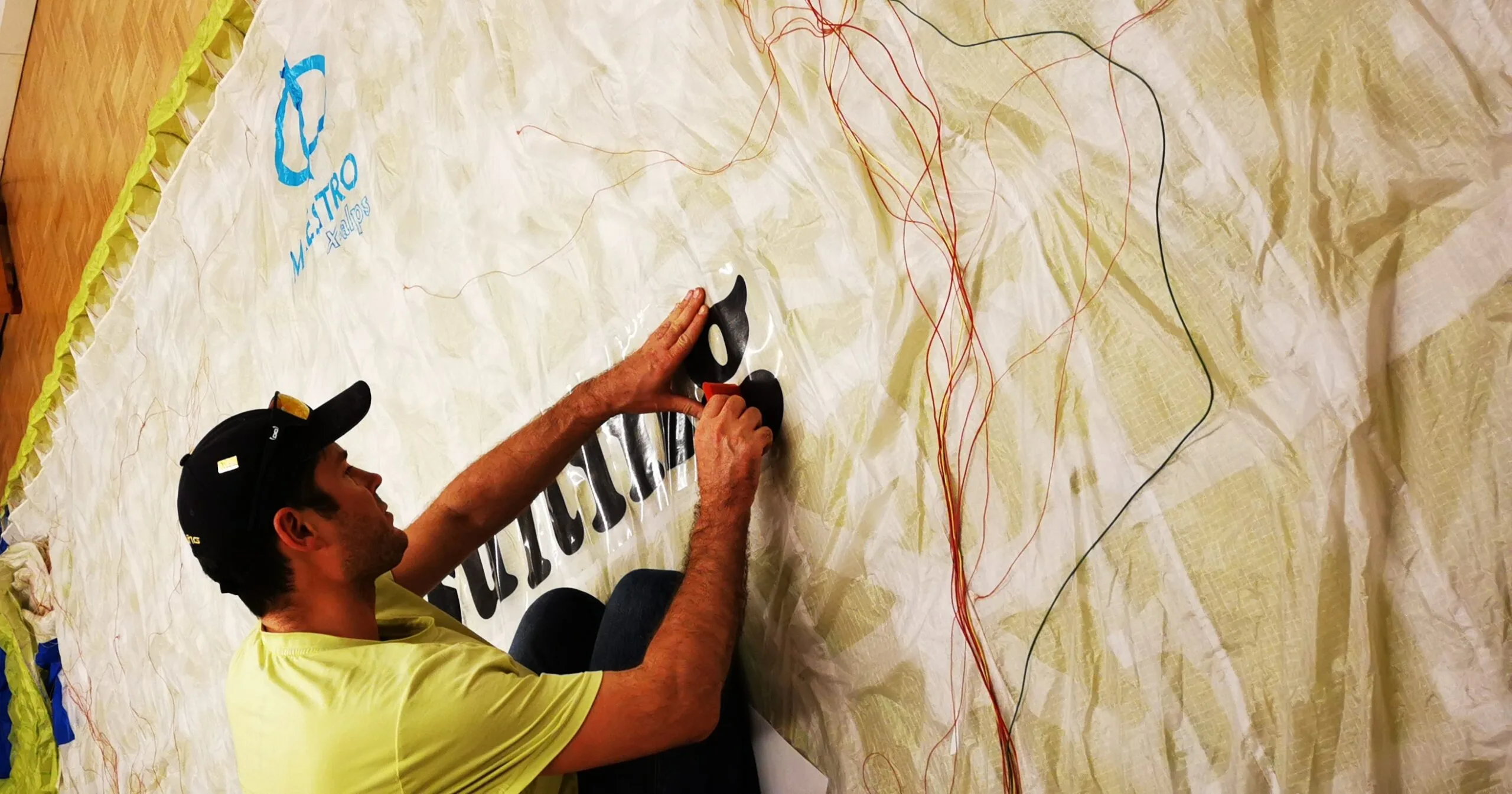 Beschriftung für den Gleitschirm oder Gleitschirmcheck in Feldkirch