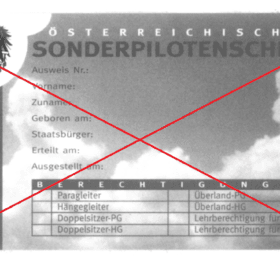 Sonderpilotenchschein nicht mehr gültig