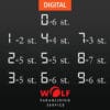 SHV Schrift Übersicht für Digitale Schriftart für paragliding world cup oder SHV 40 cm.